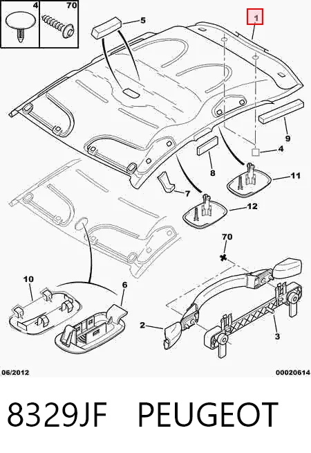 Techo interior para Citroen C3 FC