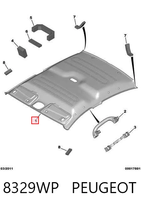 Comprar Guarnecido de techo Peugeot 407  6D a bajo precio