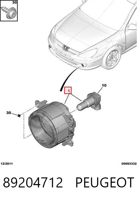 Faro antiniebla izquierdo y derecho 9650001680 VAG