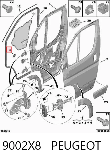  Puerta delantera izquierda Fiat Ducato 3