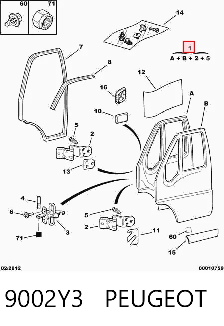 Puerta del conductor Citroen Jumper  (230L)