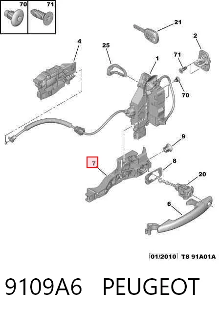 9109A6 Peugeot/Citroen