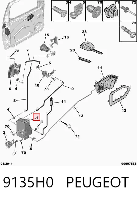 Comprar Cerradura Citroen Berlingo  M