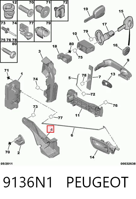 9136N1 Peugeot/Citroen
