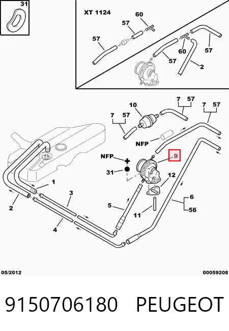 7910012490 Renault (RVI) Bomba de combustible mecánica