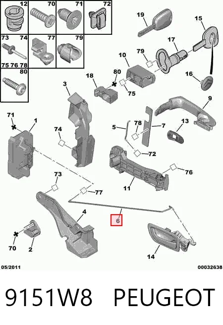 9151W8 Peugeot/Citroen