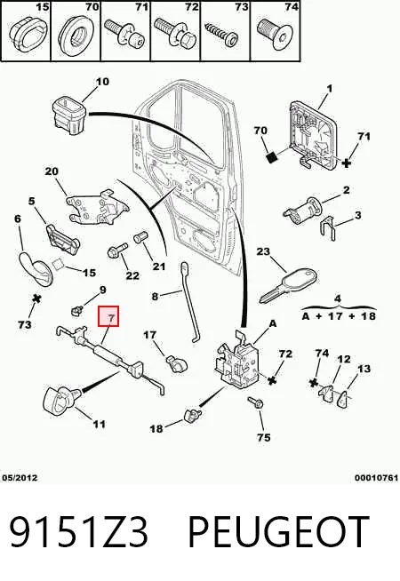 9151Z3 Peugeot/Citroen