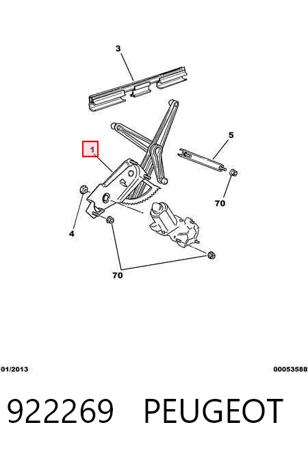  Mecanismo de elevalunas delantero derecha Peugeot 205 2