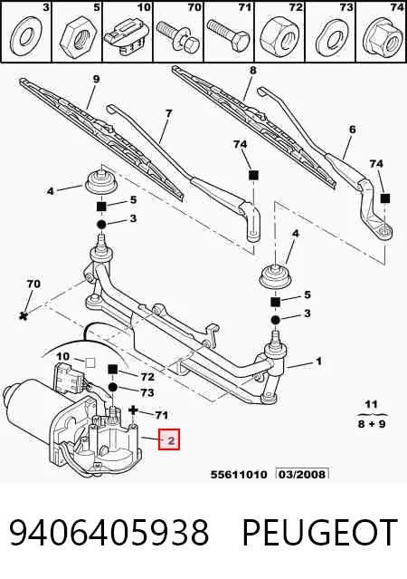 Comprar Motor limpiaparabrisas Fiat Scudo  220L
