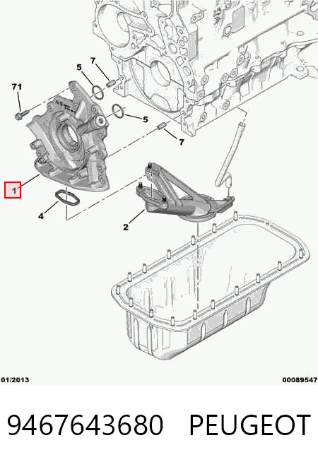 Bomba De Aceite para Citroen C-Elysee