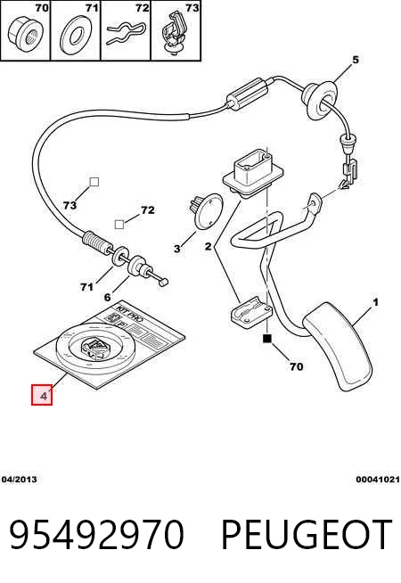 Cable Bowden para Citroen C2  (JM)