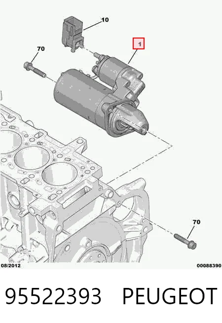 Arrancador Fiat 500  (334)