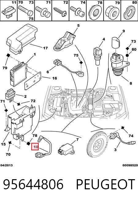 Sensor de temperatura del aire de admisión para Fiat Ducato II 230L