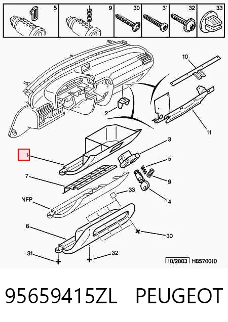 Comprar Guantera Citroen ZX  N2 a bajo precio