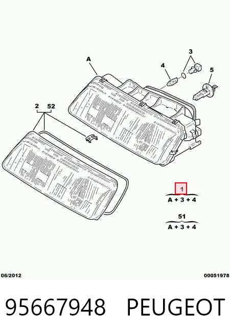 Faro derecho para Citroen ZX N2