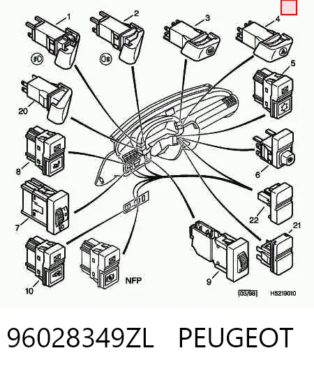 Comprar Botón de emergencia Citroen ZX  N2 a bajo precio