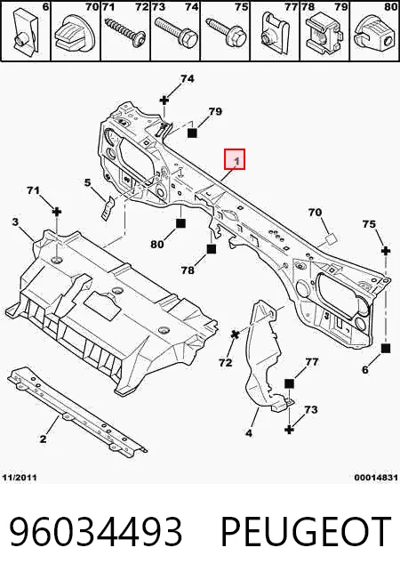 Comprar Soporte de radiador Citroen ZX  N2