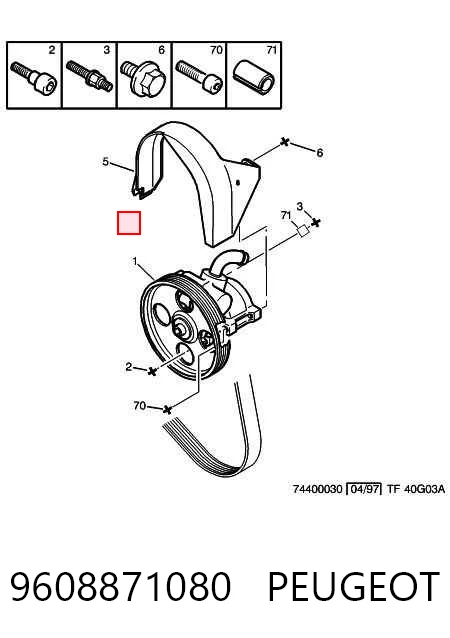 Bomba de dirección asistida  Peugeot 106 II hatchback (1) (1996 - 2003) precio, desde 36,30 EUR