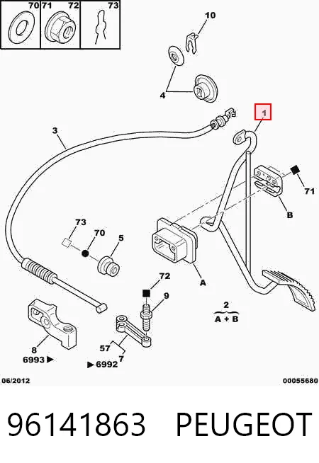 Comprar Pedal del acelerador Citroen ZX  N2 a bajo precio