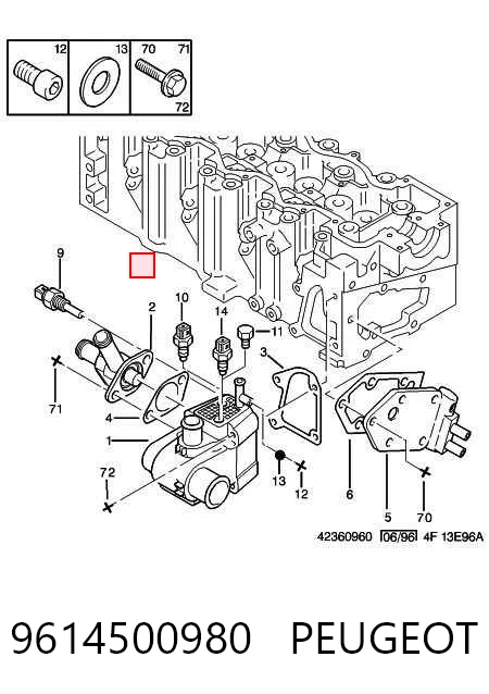 Termostato 9614500980 PEUGEOT