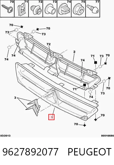 Rejilla Xsara  familiar (1997-2005) original desde 63,52 €