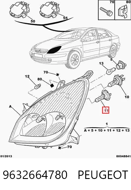 Faro derecho Citroen C5 I familiar (DE) (2001 - 2004) precio, desde 52,27 EUR