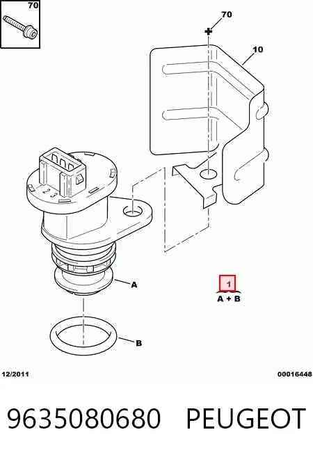 9635080680 Peugeot/Citroen Captador de velocidad