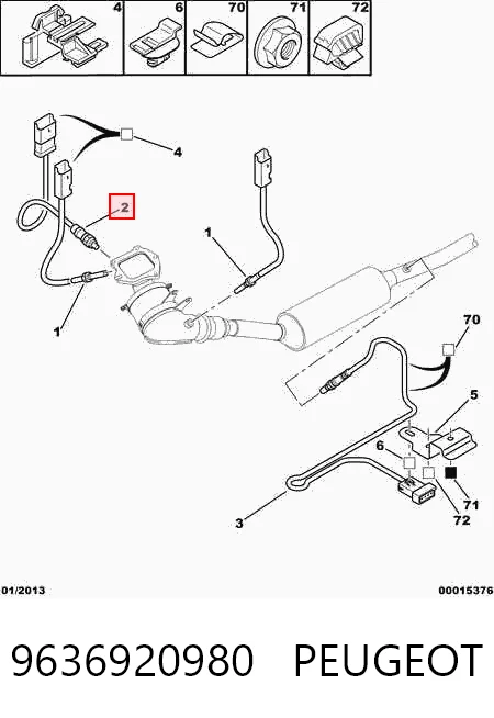 Sonda lambda para Peugeot 406 8B