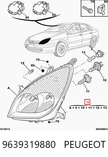 Comprar Faro derecho Citroen C5 I DE