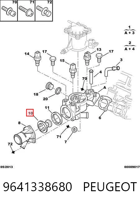 Termostato PEUGEOT 9641338680