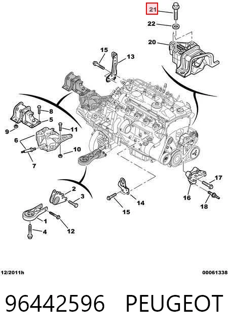 Unidad de control ABS hidráulico para Peugeot 406  8B