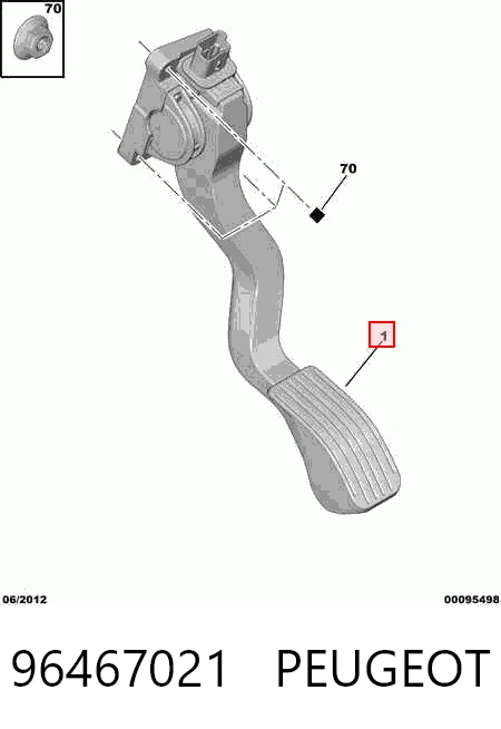 Comprar Pedal del acelerador Citroen C4 I LA