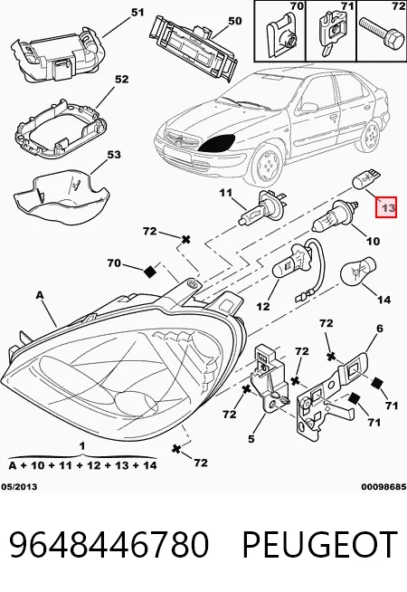 9648446780 Peugeot/Citroen