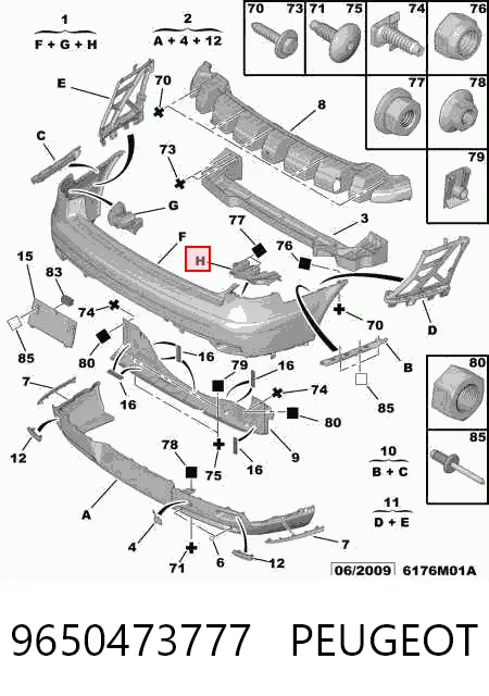 Comprar Parachoques trasero Citroen C5 II RC