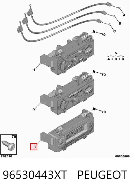 Módulo de modos de calefacción/aire acondicionado Citroen C3 I hatchback (FC) (2002 - 2009) precio, desde 37,75 EUR