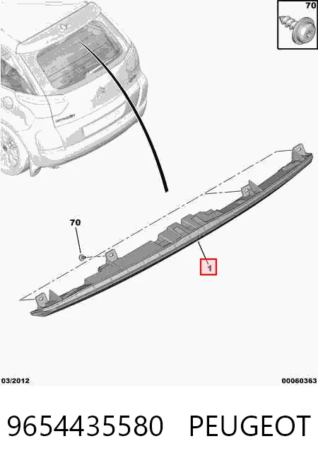 Comprar Luz de freno trasera adicional Citroen C4  UD a bajo precio