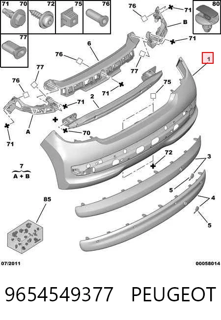 Paragolpes Peugeot 207 hatchback (WA, WC) (2006 - 2015) precio, desde 152,46 EUR