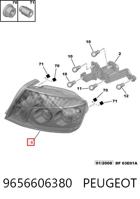 Piloto trasero izquierdo 43363 VALEO