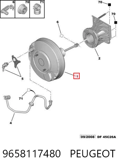  Servofreno Peugeot 407 