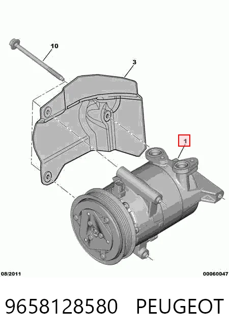 9658128580 Peugeot/Citroen Compresor climatizador
