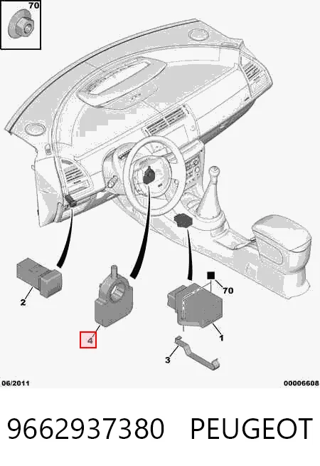  Sensor angulo de giro Citroen C4 
