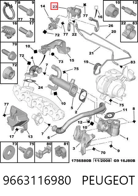 9663116980 Peugeot/Citroen