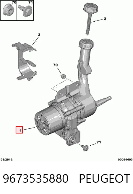 Bomba de dirección hidráulica Citroen Berlingo 