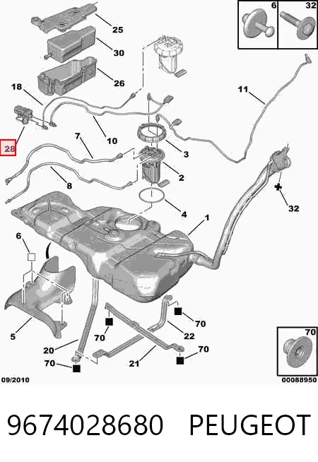 9674028680 Peugeot/Citroen Bomba AdBlue