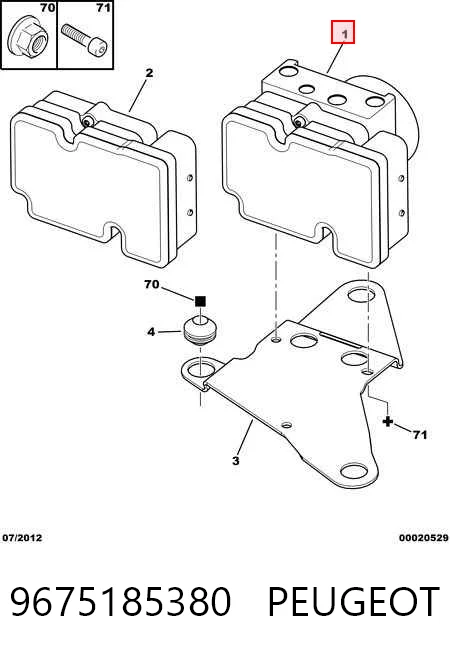 Módulo ABS para Peugeot 206