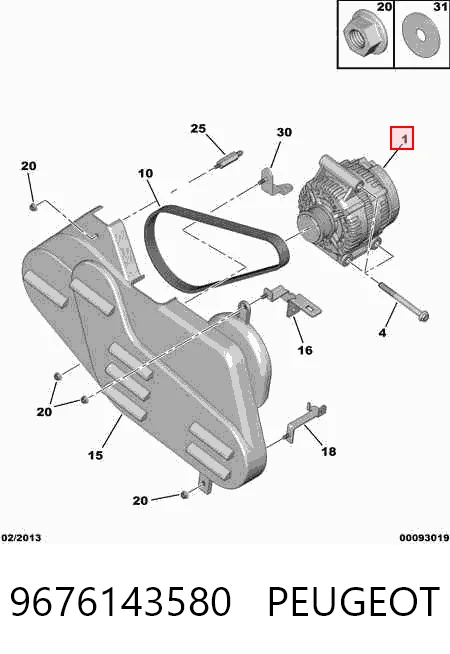 9676143580 Peugeot/Citroen