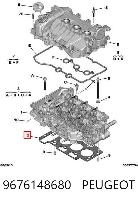  Junta de culata Citroen C-Elysee 