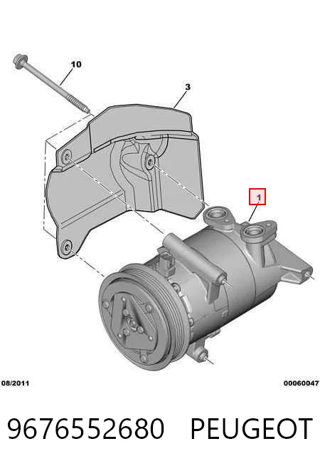 9676552680 Peugeot/Citroen Compresor climatizador