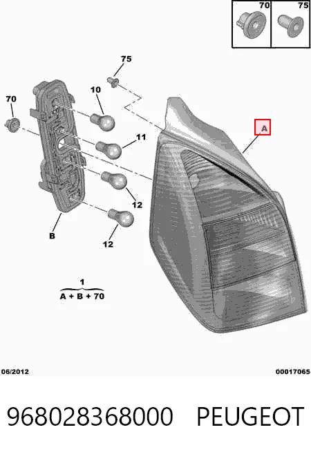 Piloto trasero derecho Citroen C2 hatchback (JM) (2003 - 2008) precio, desde 49,37 EUR