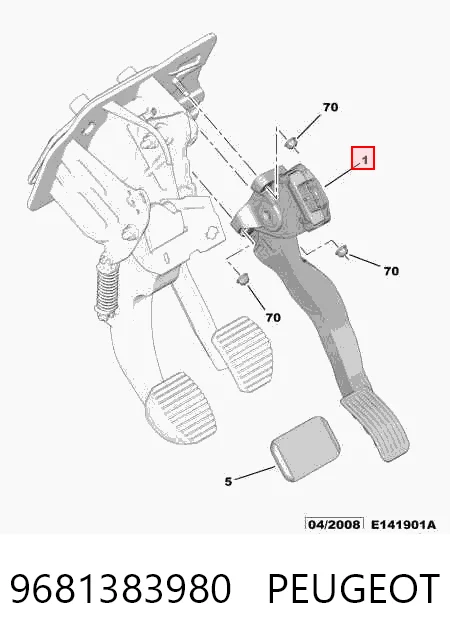 Comprar Pedal del acelerador Citroen C3 Picasso SH